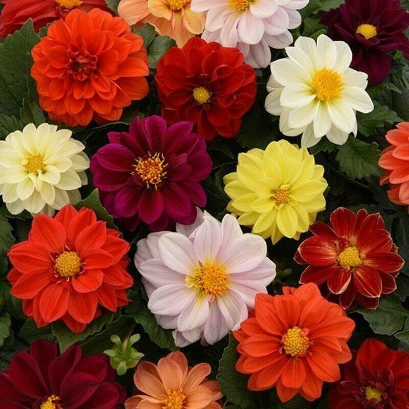 Георгина изменчивая(Dáhlia variabilis)«Figaro Mix»